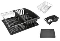 Afdruiprek voor Keukengootsteen Metaltex Grijs (35 x 30 x 11 cm) - thumbnail