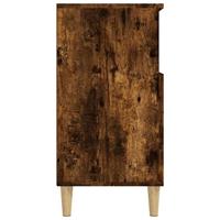 Dressoir 60x35x70 cm bewerkt hout gerookt eikenkleurig - thumbnail