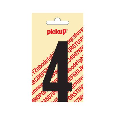Plakcijfer Nobel 90 mm zwart 4 Pickup - Pickup