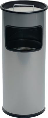 Durable 333023 333023 Papierbak 17 l Metaal (Ø x h) 260 mm x 620 mm Zwart Met asbak 1 stuk(s)