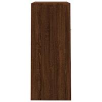 Schoenenkast 60x35x84 cm bewerkt hout bruin eikenkleur - thumbnail