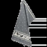 Bunzlau Castle Bunzlau Castle Birds theedoek 65x65 Anthracite - thumbnail