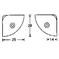 Adam Hall 4008 Luidspreker-hoek Staal 1 stuk(s) - thumbnail