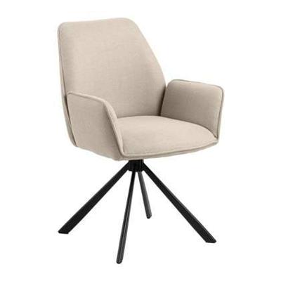 Bendt Draaibare Eetkamerstoel 'Dantrell' kleur Beige Bendt Draaibare Eetkamerstoel 'Dantrell' kleur Beige