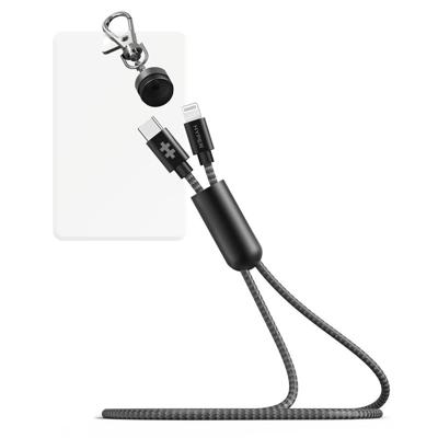 Hyper Drive LANYARD 1 m - Type-C naar Lightning-kabelkoord - Apple-gecertificeerd