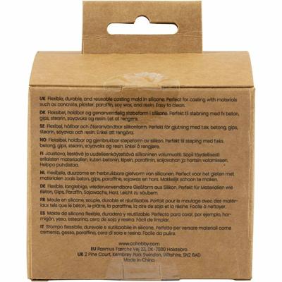 Creativ Company Siliconen vorm, vierkant met bubbels, h: 5 cm, b: 6 cm, d 6 cm, 1 stuk/ 1 doos