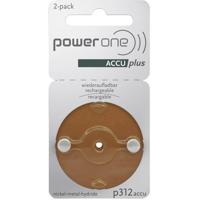 Powerone P312 Oplaadbare batterij voor hoortoestel ZA312 NiMH 23 mAh 1.2 V 2 stuk(s) - thumbnail