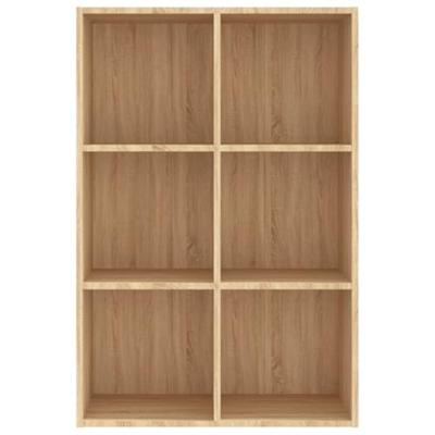 VidaXL Boekenkast/dressoir 66x30x98 cm bewerkt hout sonoma eikenkleur