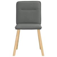 Eetkamerstoelen 4 st stof donkergrijs - thumbnail