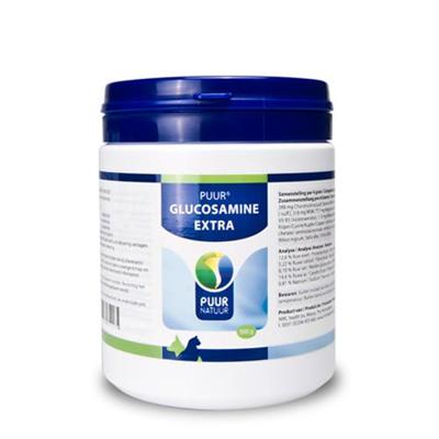 PUUR NATUUR GLUCOSAMINE EXTRA (COMPLEET) VOOR HOND EN KAT 500 GR
