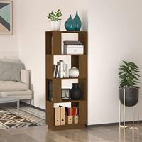 Boekenkast/kamerscherm 51x25x132 cm grenenhout honingbruin - thumbnail