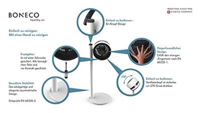 Boneco Fan 225 App - ventilator Statiefventilator Grijs - thumbnail
