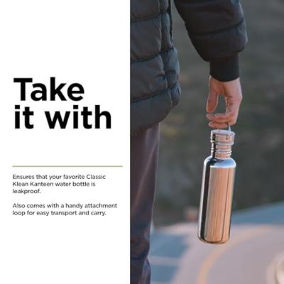 Klean Kanteen Rvs "loop cap" schroefdop - bamboe