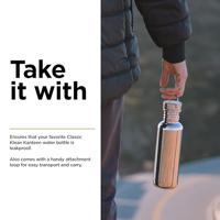 Klean Kanteen Rvs "loop cap" schroefdop - bamboe - thumbnail