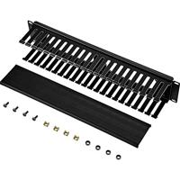 Renkforce RF-3429152 19 inch Kabelgeleiding voor patchkast 2 HE Zwart - thumbnail