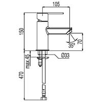 Wastafelkraan Lex-Tres Tres - thumbnail