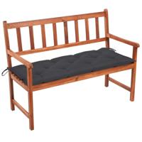 VidaXL Tuinbank met kussen 120 cm massief acaciahout - thumbnail