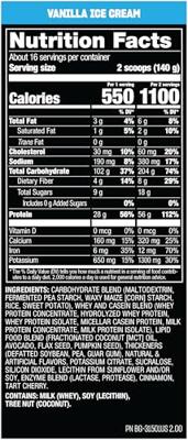 Mutant Mass Vanilla Ice Cream (2270 g)