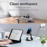 Mobilize 3in1 Charger Station MagSafe Compatible 15W Black - thumbnail