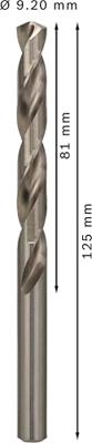 Bosch Accessories 2608585516 HSS Metaal-spiraalboor 9.2 mm Gezamenlijke lengte 125 mm Geslepen DIN 338 Cilinderschacht 5 stuk(s) - thumbnail