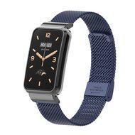 Milanese bandje met case - Donkerblauw - Xiaomi Smart band 7 Pro - thumbnail