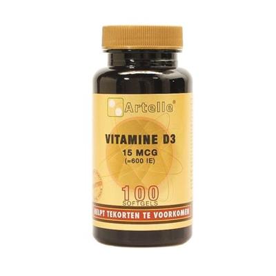 Artelle Vitamine D3 15mcg 100Capsules
