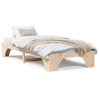 Bedframe Naturel 90 x 190 cm Massief grenenhout - thumbnail