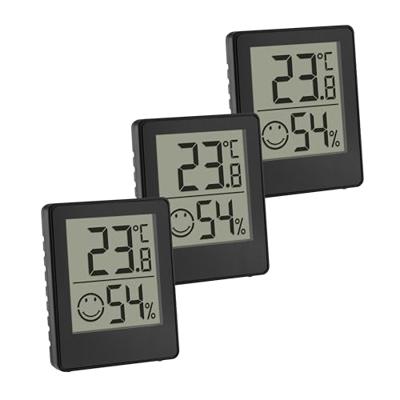 TFA Dostmann Digitales Thermo-Hygrometer 30.5039.01.03 Thermo- en hygrometer Zwart