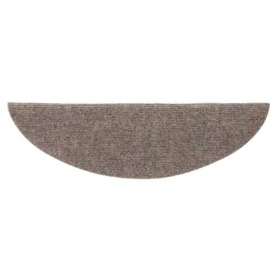 VidaXL Trapmatten zelfklevend 15 stuks 56x17x3 cm beige halfrond