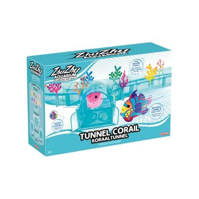 LANSAY ZHU Aquarium Gekleurde Tunnel Omringd door Koraal Kijk Alle Allures Beweeg Grappig - Vis Afzonderlijk Verkocht, 51025, Multi, One Size