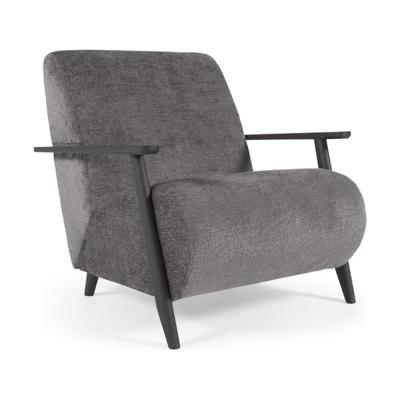 Kave Home Meghan fauteuil Grey zwart