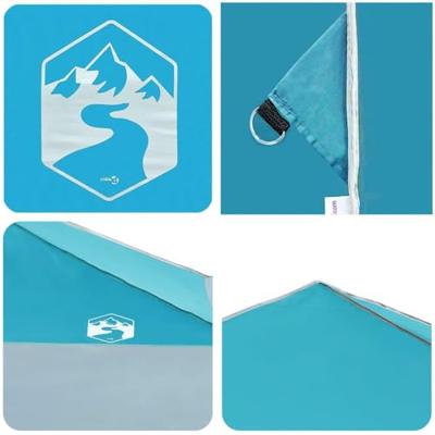 Luifeltent Blauw 400 x 400 x 227 / 236 / 245 cm Oxford stof