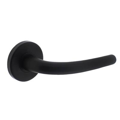 Intersteel Deurkruk Elena op rozet - mat zwart