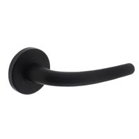 Intersteel Deurkruk Elena op rozet - mat zwart - thumbnail