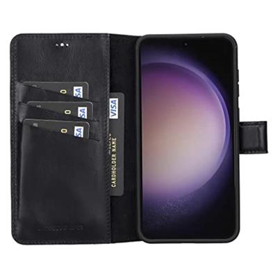 NorthLife - Samsung Galaxy S23 Plus - Lederen Afneembare 2-in-1 bookcase hoes - Zwart