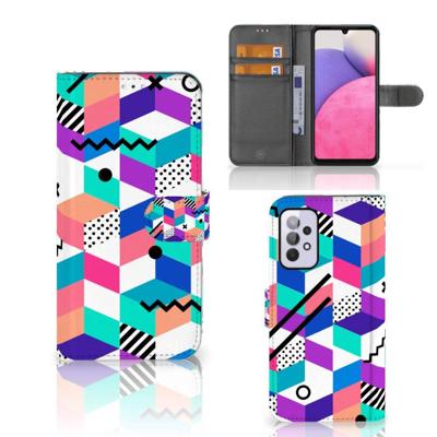 Samsung Galaxy A33 5G | Book Case | Blokken Kleurrijk