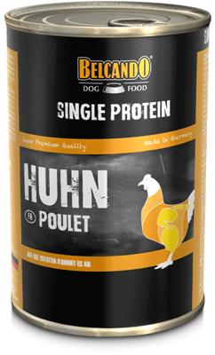 Belcando Single Proteïne-blikje, 6 x 400 g kip, gevarieerd natvoer voor honden, monoproteïne natvoer Belcando Single Proteïne-blikje, 6 x 400 g kip, gevarieerd natvoer voor honden, monoproteïne natvoer