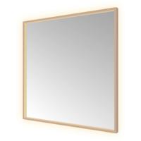 Spiegel Hotbath &MORE 80x80 cm LED-Verlichting Spiegelverwarming Vierkant Geborsteld Koper PVD - thumbnail