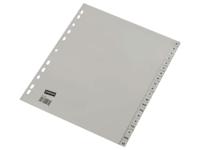 Ahrend ofc-tab1 tabbladen a4 a - z grijs / set 20 stuks - thumbnail