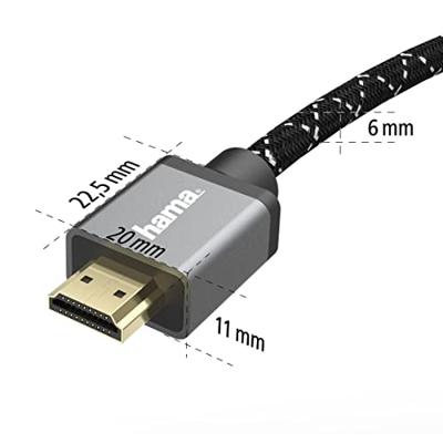 Hama Ultra High-speed HDMI™-kabel Gecertificeerd Conn.-conn. 8K Alu 1,0 M