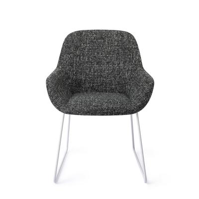 Jesper Home Eetkamerstoel 'Kushi' Slide White, kleur Skyfall