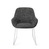 Jesper Home Eetkamerstoel 'Kushi' Slide White, kleur Skyfall - thumbnail