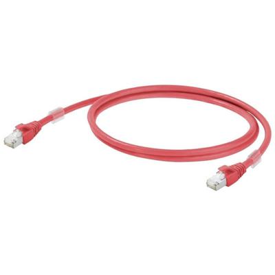 Weidmüller 1166030150 RJ45 Netwerkkabel, patchkabel CAT 6A S/FTP 15.00 m Rood Vlambestendig 1 stuk(s)