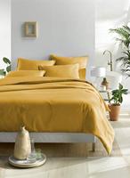 De Witte Lietaer De Witte Lietaer dekbedovertrek Olivia Golden Yellow 140x200/220 - thumbnail