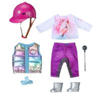 BABY born paardrijd-outfit kledingset - 43 cm - thumbnail