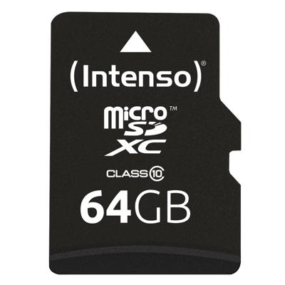 Micro SD kaart met adapter INTENSO 3413490 64 GB 64 GB