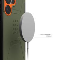 Urban Armor Gear Civilian Backcover Samsung Galaxy S25 Ultra Olijf, Oranje Inductieve lading, Stootbestendig - thumbnail