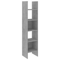 VidaXL Boekenkast 40x35x180 cm bewerkt hout betongrijs - thumbnail
