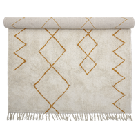 Bloomingville Karpet Geel Katoen - thumbnail