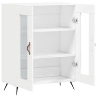 Dressoir 69,5x34x90 cm bewerkt hout wit - thumbnail